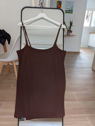 Vestido Marrón H&M Talla L