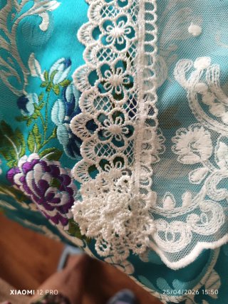 Manteletas Fallera Tul Bordado Blanco