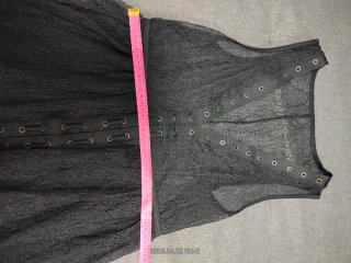 Vestido/Túnica Transparente Negro