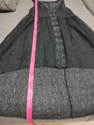 Vestido/Túnica Transparente Negro