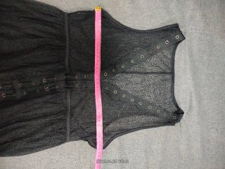 Vestido/Túnica Transparente Negro