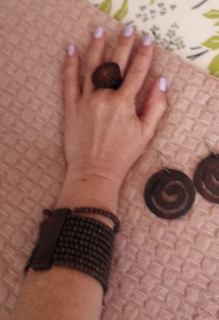 Conjunto de Joyas de Madera