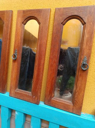 Puertas de madera con espejos (x3)