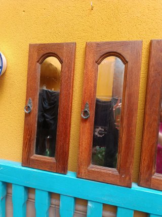 Puertas de madera con espejos (x3)