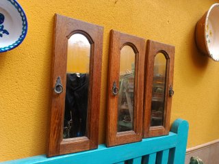 Puertas de madera con espejos (x3)