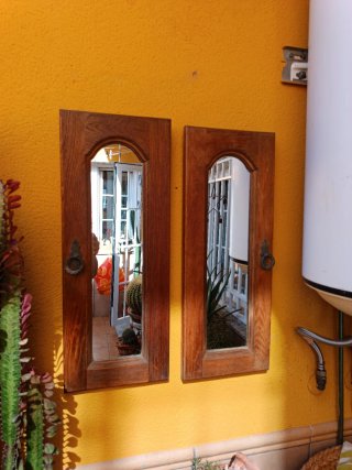 Puertas de madera con espejos (x3)