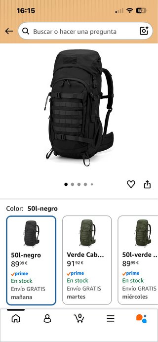Mardingtop 60L Mochila Táctica viaje