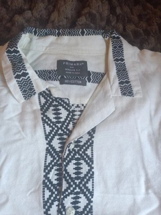 Camisa Algodón Étnica Primark Talla M