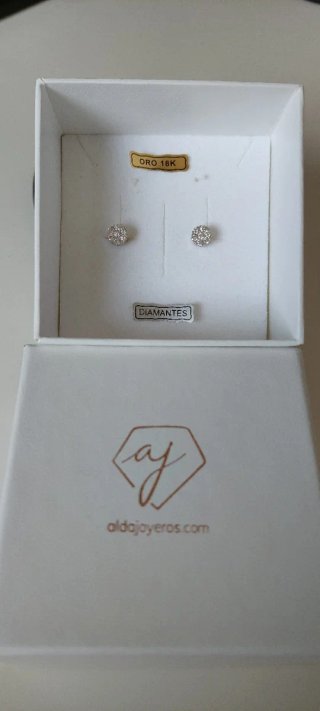 Pendientes Alda Joyeros Oro 18k Diamantes