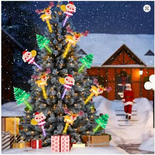Estaca Adorno Bastón Guirnalda Navidad Led