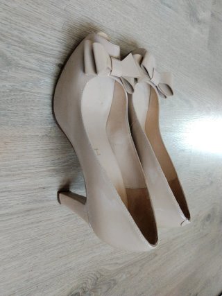 Zapatos Unisa Peep Toe Beige Talla 40