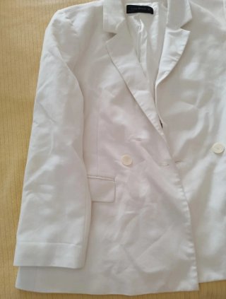 Blazer Mujer Zara Blanco