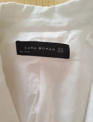 Blazer Mujer Zara Blanco