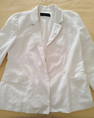 Blazer Mujer Zara Blanco