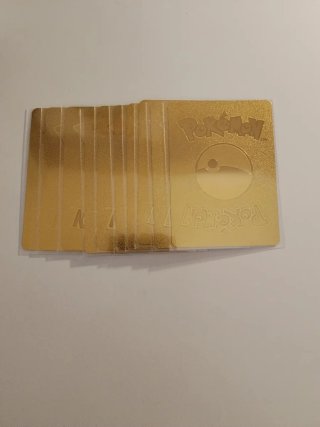 Pack 10 Cartas Pokémon Doradas