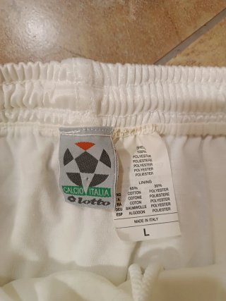 Pantaloncini Lotto Bianchi Calcio Taglia L