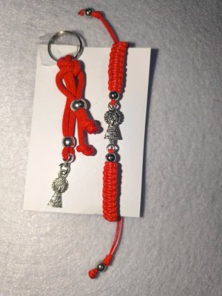 Lote llavero y pulseras Virgen del Pilar