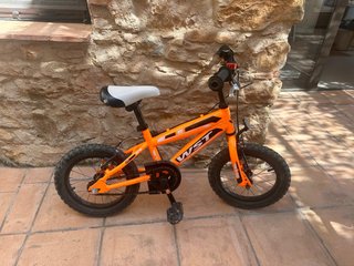 Bicicleta infantil WST naranja talla 14