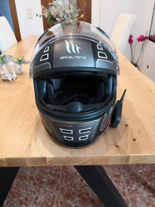 Casco Integral MT Jarama Negro/Naranja