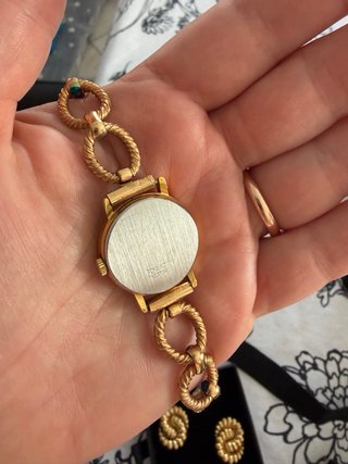 Orologio da polso donna co cinturino placcato oro
