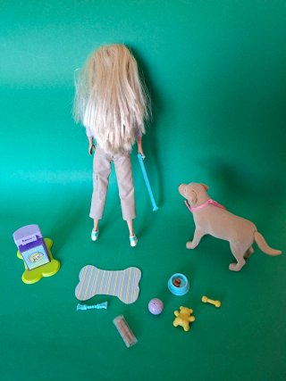 Barbie con cane e accessori