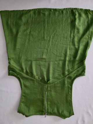 Blusa Pull & Bear sin mangas verde T.M