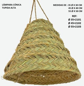 LÁMPARA ALTA PELUDA 35 Ø X 30 cm