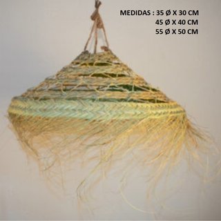 LÁMPARA ALTA PELUDA 35 Ø X 30 cm