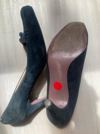 Zapatos BASIC COLLECTION ante azul marino