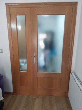 Puerta de madera de roble 205×64,5