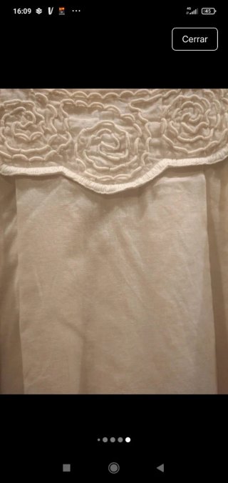 Vestido Pedro del Hierro Blanco Talla S