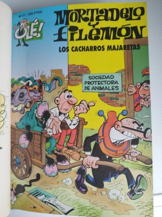 Mortadelo y Filemón 11 números encuadernados. Olé.