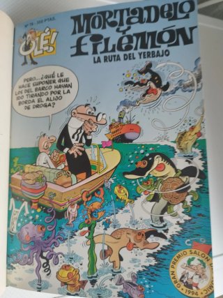 Mortadelo y Filemón 11 números encuadernados. Olé.