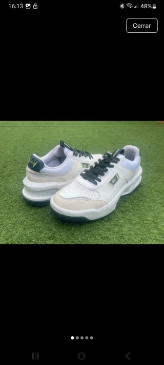 Zapatillas Hombre Lacoste Blancas y Verdes