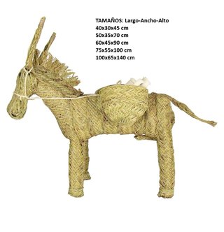 Figura Elefante Esparto 75x50x40 cm