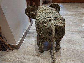 Figura Elefante Esparto 75x50x40 cm