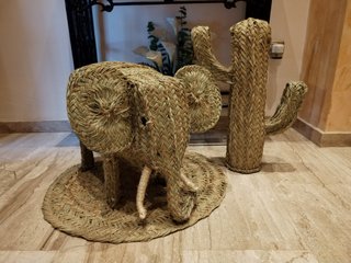 Figura Elefante Esparto 75x50x40 cm