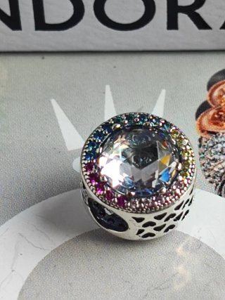 Pandora Corazón Rosa con Circonitas