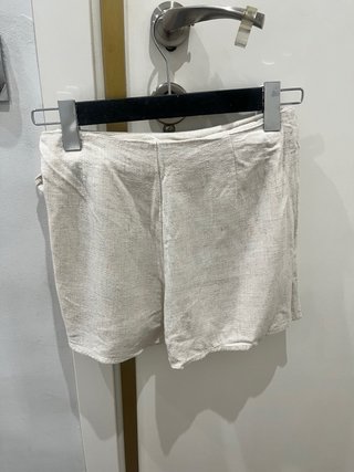 Falda Pantalón Beige Stradivarius