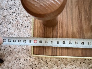 Perchero de madera con 3 barras