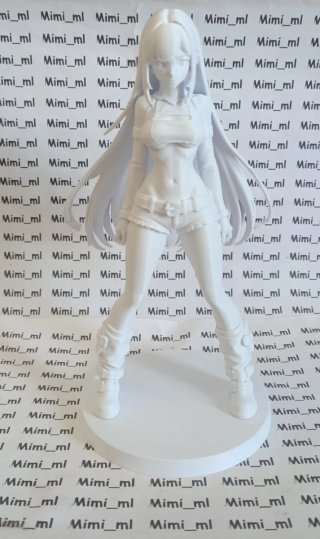 Figura chica anime en impresión 3D