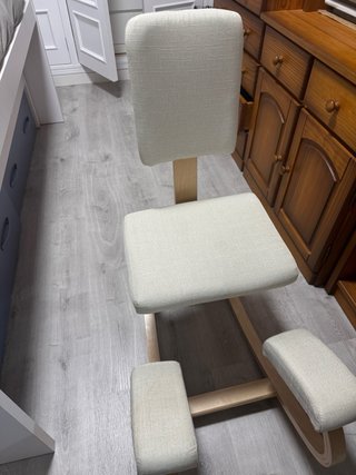 HOMCOM Sedia Ergonomica per Ginocchiere con Schienale