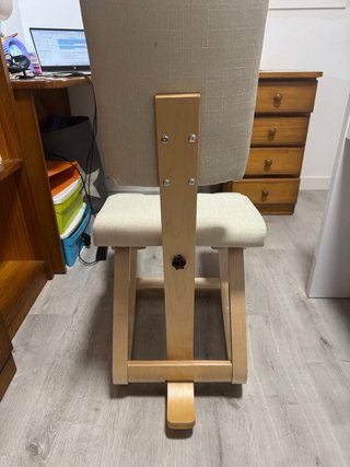HOMCOM Sedia Ergonomica per Ginocchiere con Schienale