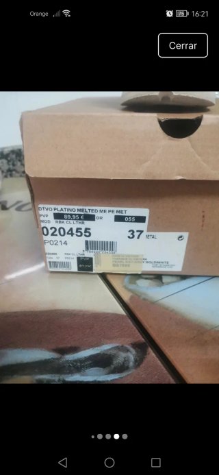 Zapatillas Reebok Doradas