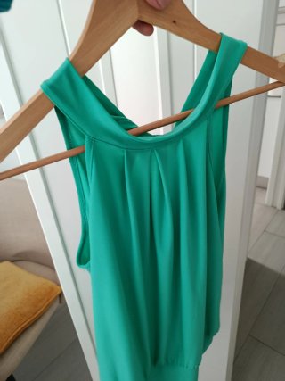 Blusa cuello  halter con lazada