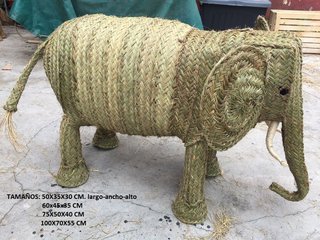 Cerdo de esparto 85x50x40 cm