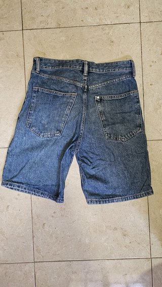 Pantalón corto vaquero azul casual