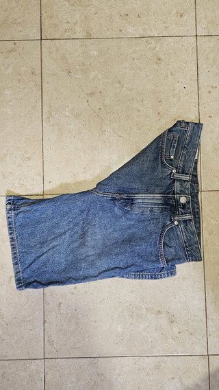 Pantalón corto vaquero azul casual