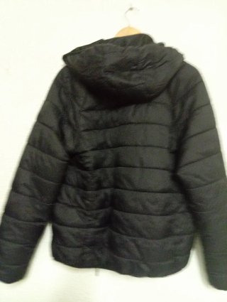 Chaqueta impermeable negra talla m