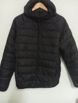 Chaqueta impermeable negra talla m